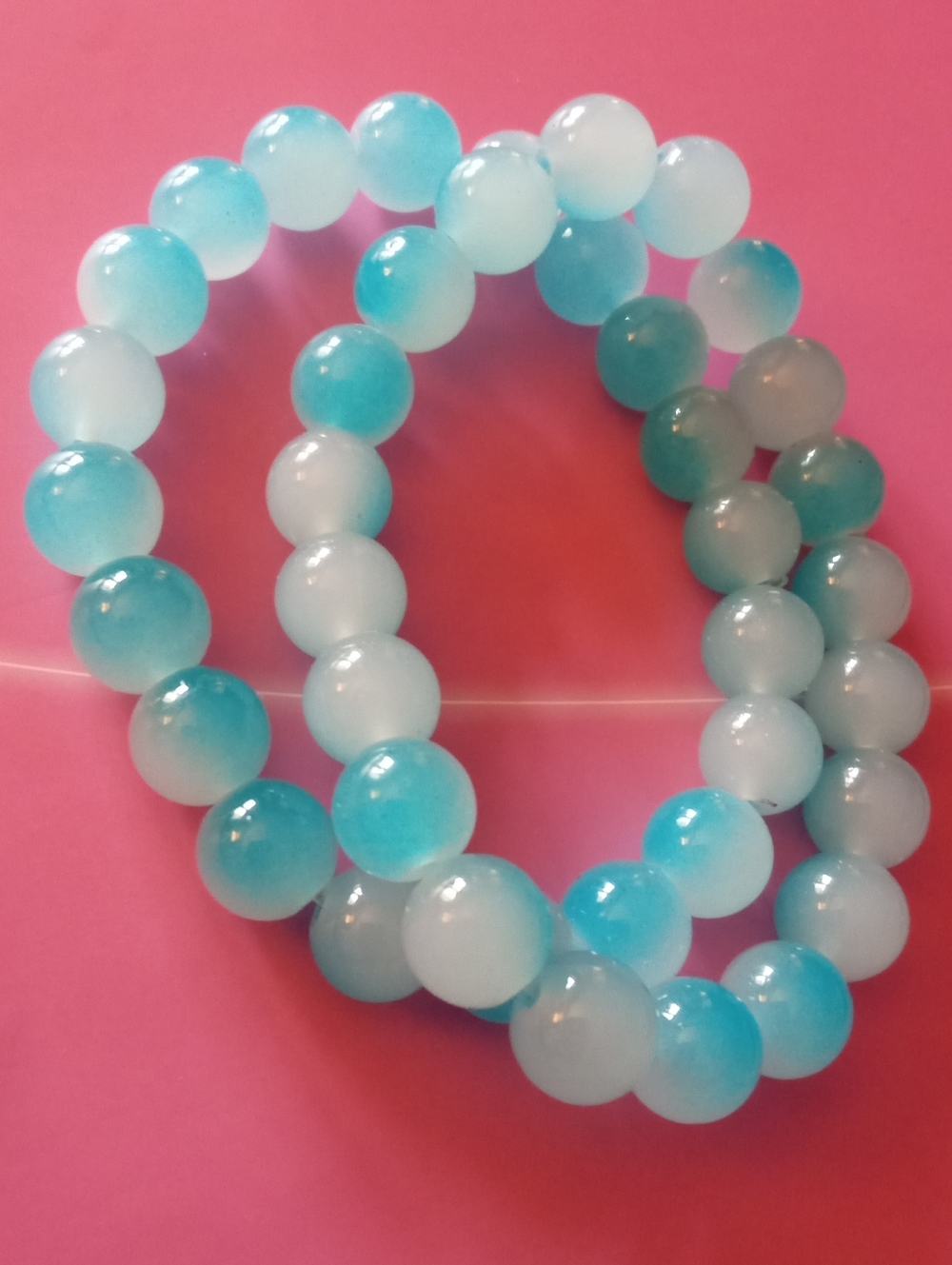 AQUAMARINE QUARTZ BRACELETS SET OF TWO OFFERS WELCOME